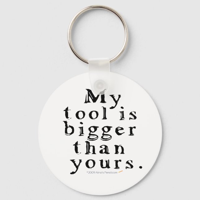 Porte-clés Amateurs d'outils amusants Gros outil Woodtournage (Recto)