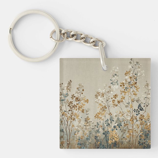 Porte-clés Amber meadow floral (Devant)