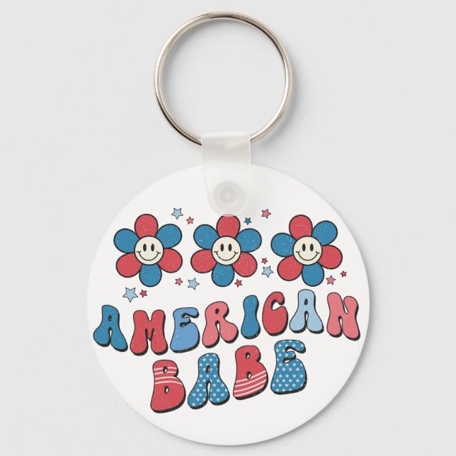 Porte-clés American Babe (Recto)