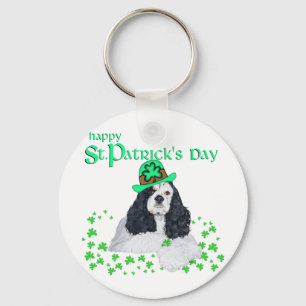 Porte-clés American Cocker Spaniel St. Patrick's Day
