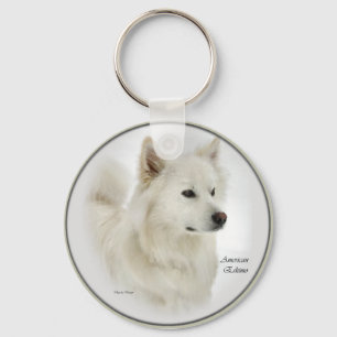 Porte-clés American Eskimo Dog Cadeaux Art