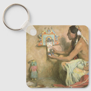 Porte-clés Amérindiens vintages, Hopi Katchina par Couse