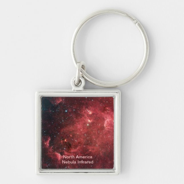 Porte-clés Amérique du Nord Nebula Infrarouge (Devant)