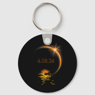 Porte-clés Amérique Totalité 04 08 24 Total Éclipse Solaire 2
