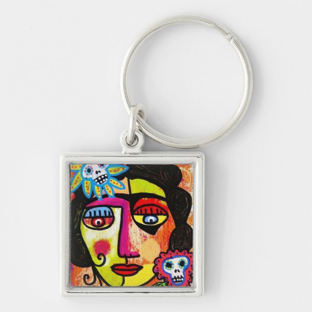 Porte-clés Amethyst Sugar Sull Frida par SilberZweigArts (Devant)