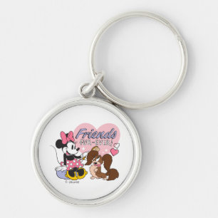 Porte-clés Amis pour toujours Minnie et l'amour de Pup