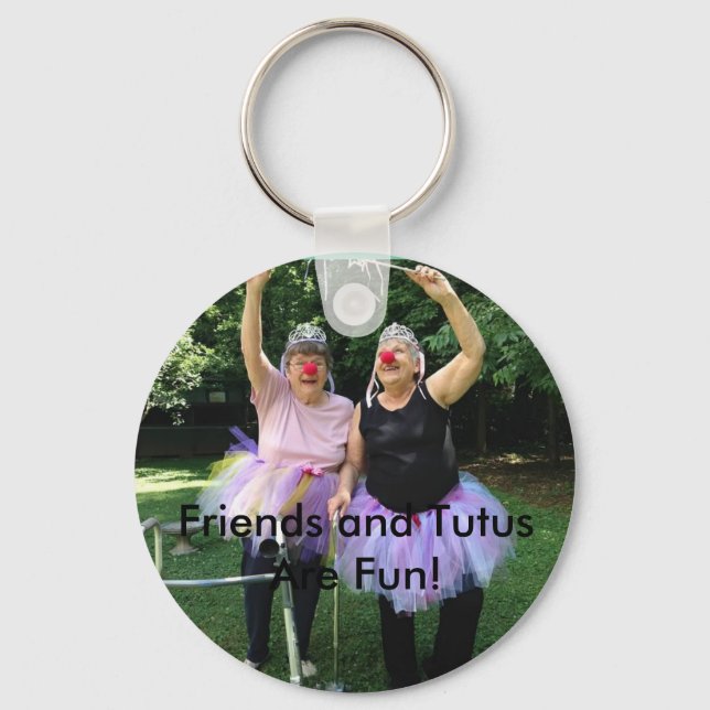 Porte-clés Amis + Tutus = Fun Times (Recto)