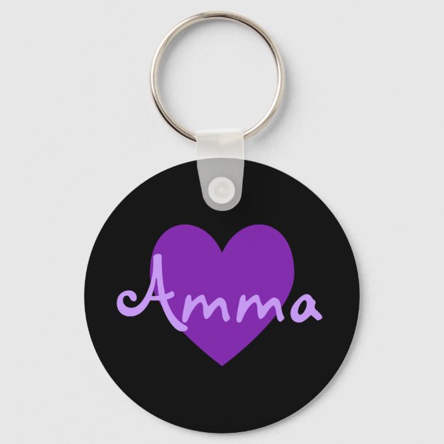 Porte-clés Amma en violet (Recto)