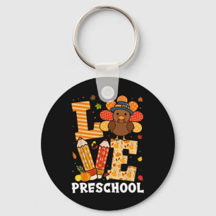 Porte-clés Amour de la fête de Thanksgiving Enseignant de mat