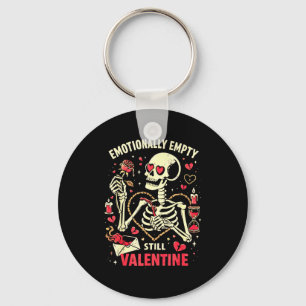 Porte-clés Amour de squelette de la Saint-Valentin encore vid