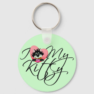 Porte-clés Amour du rose I mes T-shirts et cadeaux de Kitty