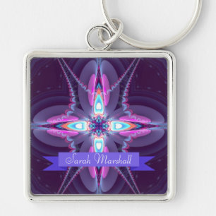 Porte-clés Amour fractal Star Nom personnalisé Porte - clé