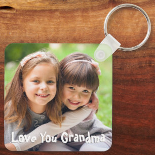 Porte-clés Amour Fun You Grand-mère Photo Couleur du texte pe