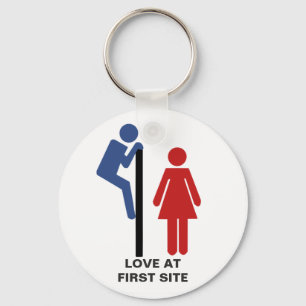PORTE-CLÉS AMOUR FUNNY AU PREMIER SIGHT TOILET PORTE - CLÉ DE