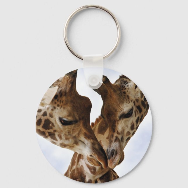 Porte-clés amour girafe (Recto)