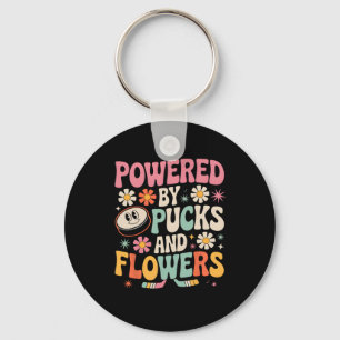 Porte-clés Amour groovy de hockey Amateur de hockey sur glace