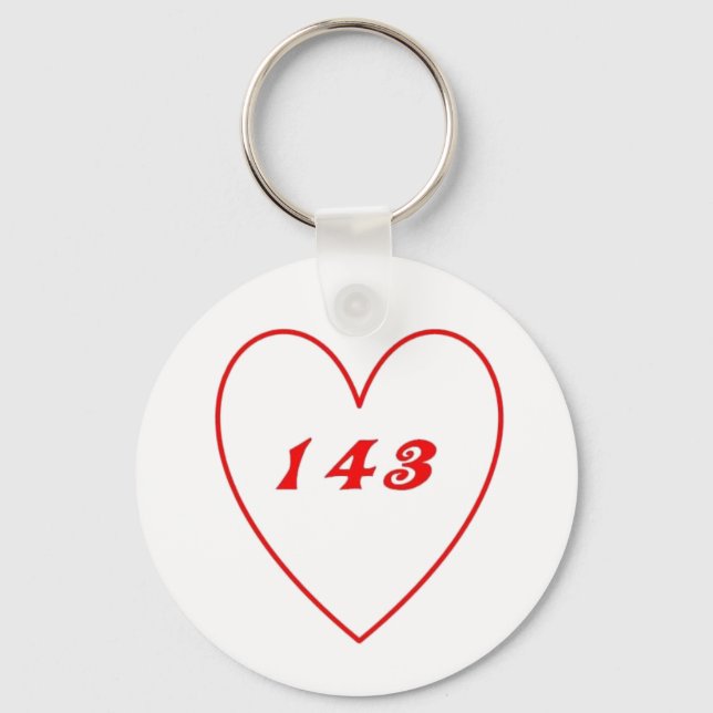 Porte-clés Amour, Je T'Aime (Recto)