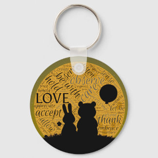 Porte-clés Amour lapin