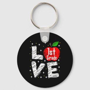 Porte-clés Amour Pomme 1ère année Amusant Retour à l'école En