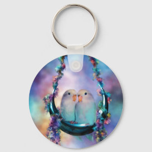 Porte-clés Amour sur un porte - clé d'art d'oscillation de
