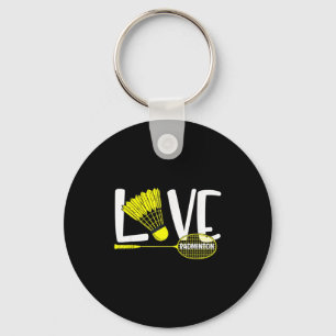 Porte-clés Amoureux De Badminton Raquette Et Volant Mignon Fa