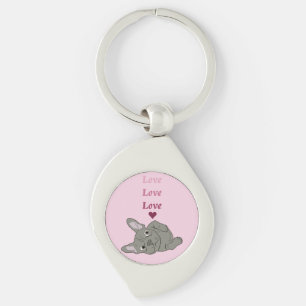 Porte-clés Amoureux de Bouledogue Français