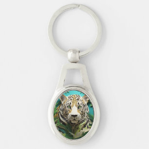 Porte-clés Amoureux des animaux Leopard 3D moderne