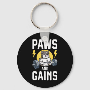 Porte-clés Amoureux des chiens de culturisme Vêtements de gym