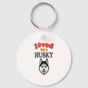 Porte-clés Amoureux des chiens Husky