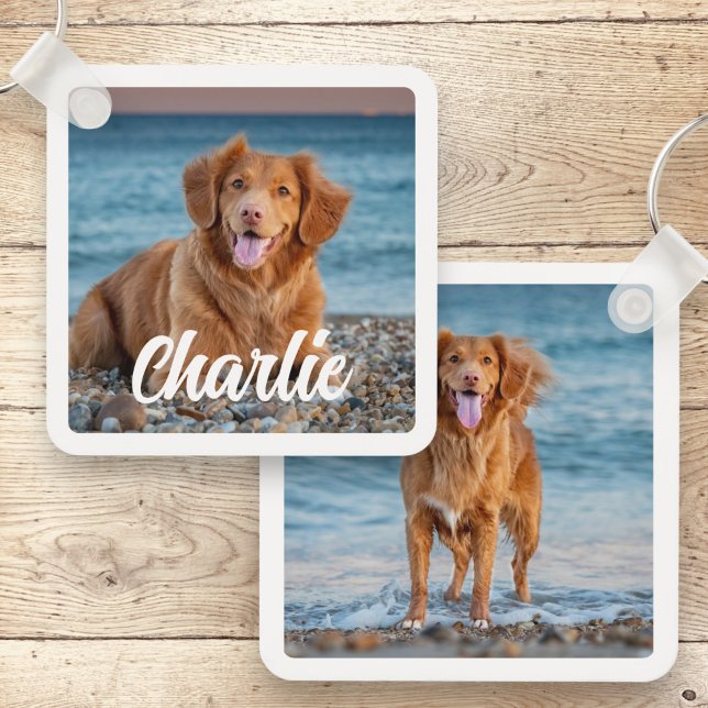Porte-clés Amoureux des chiens Personnalisé Animaux de compag (Créateur téléchargé)