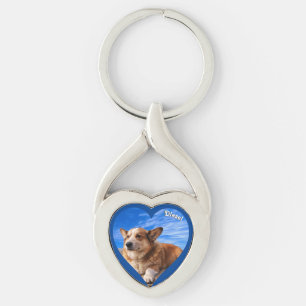 Porte-clés Amoureux des chiens personnalisé de garde photo po