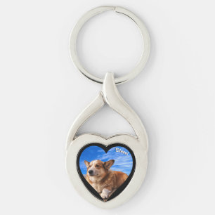 Porte-clés Amoureux des chiens personnalisé de garde photo po