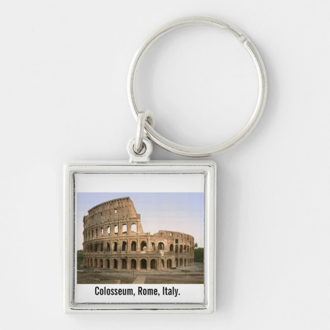 Porte-clés Amphithéâtre historique du Colisée à Rome, Italie (Devant)