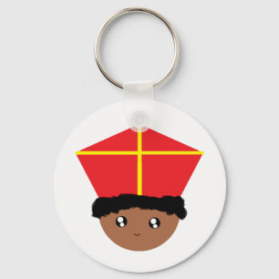 Porte-clés Amusant Cute Kids Art St. Nicholas Zwarte Piet