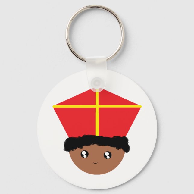 Porte-clés Amusant Cute Kids Art St. Nicholas Zwarte Piet (Recto)