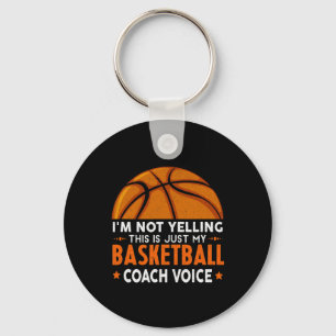 Porte-clés Amusant entraîneur de basket-ball