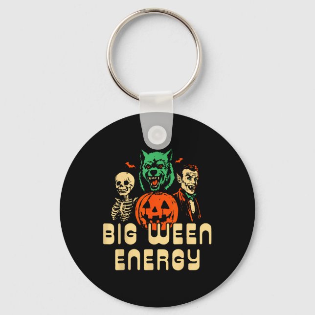 Porte-clés Amusant Halloween Big Ween Energy Uni (Recto)
