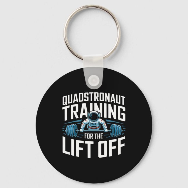 Porte-clés Amusant Poids Bodybuilding Gymnase Fitness Astro (Recto)