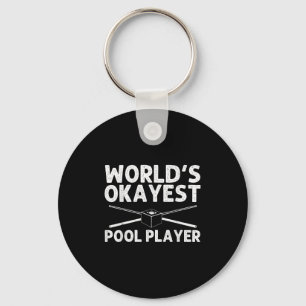Porte-clés Amusant Pool Art Pour Hommes Femmes Billard Lover 