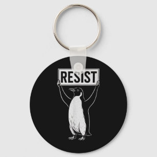 Porte-clés Amusant résister à l'activisme pingouin conception