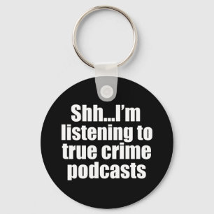 Porte-clés Amusant Ventilateur Podcast de Crimes Vrais