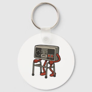 Porte-clés Amusant Vieux Gamer Jeu Retro 80s 90s Jeu Vidéo Ol