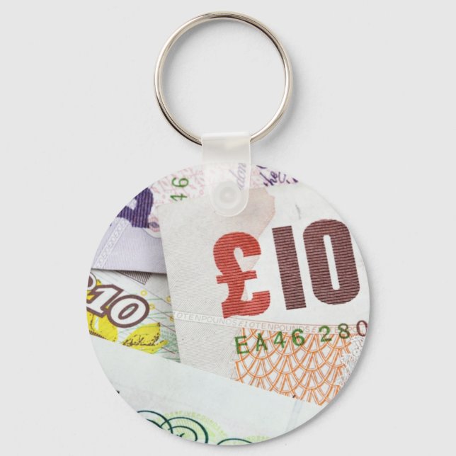 Porte-clés Amusants Anglais argent motif accessoires Pound no (Recto)