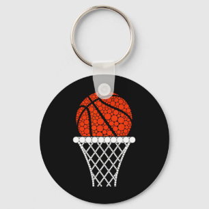 Porte-clés Amusants points polka Sketll Fan de jour heureux p