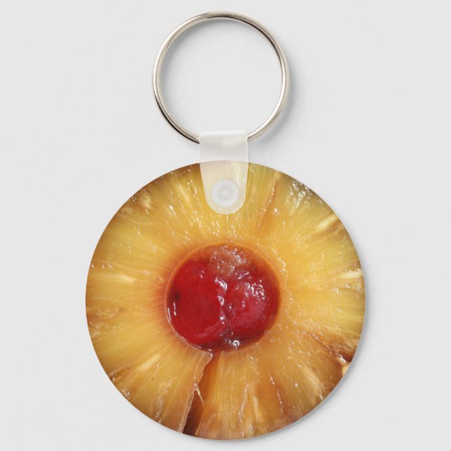 Porte-clés Ananas à l'envers du gâteau à l'ananas (Recto)