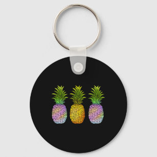 Porte-clés Ananas Aloha Hawaï Fruit Hawaïen Été Vacances