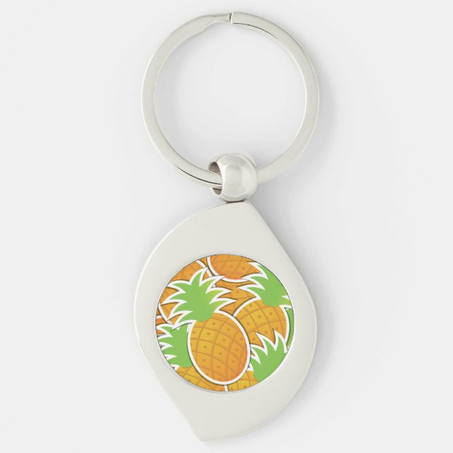 Porte-clés Ananas funky (Devant)