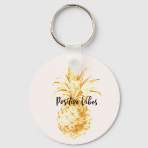 Porte-clés Ananas tropical Blush Gold