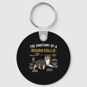 Porte-clés Anatomie Drôle D'Un Collie Brut Pour Les Amoureux