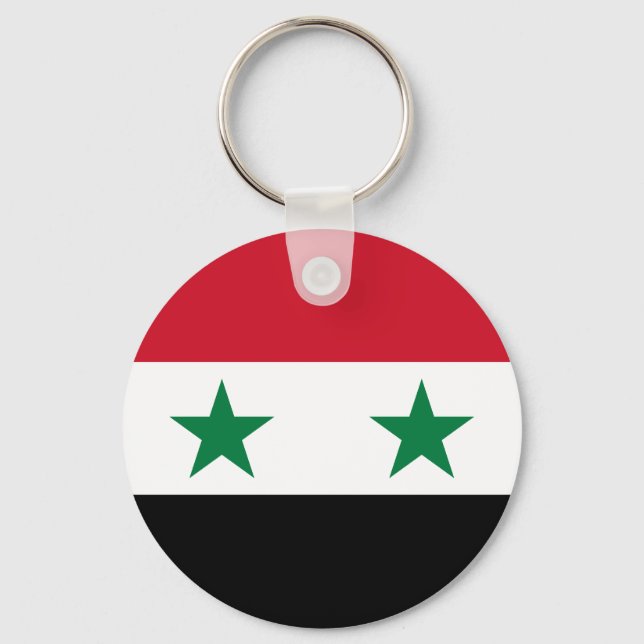 Porte-clés Ancien drapeau de Syrie (Recto)